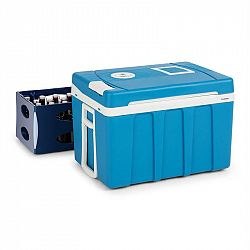 Klarstein BeerPacker, termoelektrický chladiaci box s funkciou udržania tepla, 50 l, F, AC/DC, vozík, modrý