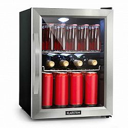 Klarstein Beersafe M, chladnička, C, LED, 2 kovové rošty, sklenené dvere, čierna