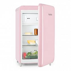Klarstein PopArt Pink retro chladnička E, 118 l / 13 l mraziarenský priestor, ružová