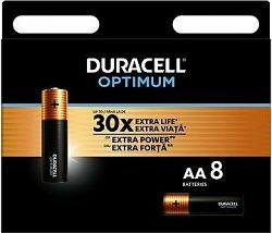 DURACELL Optimum alkalická batéria tužková AA 8 ks