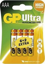 GP Ultra Alkaline LR03 (AAA) 6+2 ks v blistri