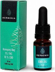 Herbonia Konopný Olej 1% THC, 10 % CBD