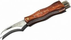KIK KX7581 Drevený hubársky nožík so štetcom